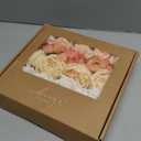 Ling's moment Artificial Flowers Fake Silk Poppy Peony Faux Foam Roses Combo for DIY Wedding Bouquets Centerpieces Arrangements Bridal Shower Party Home Decorations, Coral & Cream, 24pcs