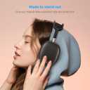 Carbon Fiber Texture Case Cover for AirPods Max Headphone, TPU Anti-Scratch Ear Cup Cover, Protective Skin Accessories for Apple AirPods Max(2024/2020) - Matte Black