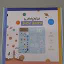 Montessori Wooden Busy Board Toys for 1 2 3 Boys Girls,Toddler Sensory Educational Fidget Board Travel Toy with LED Light Up Switches & Music Boxes, Locks for Kids Gifts