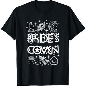 Bachelorette Party Bride & Bridesmaids Witch Bride's Coven T-Shirt, XS