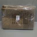 anllugs Bathroom Rugs 30" x 46", Non-Slip Extra Soft Absorbent Bath Rugs, Machine Washable Quick Dry Bath Mats for Bathroom Floor, Shower, Bathtub and Sink, Grayish Brown & Coffee