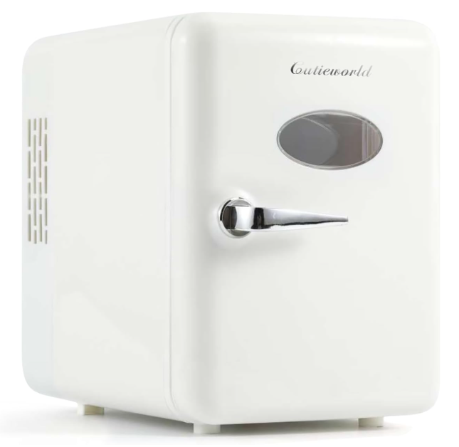 CUTIEWORLD 4L Beverage Cooler for Home, White