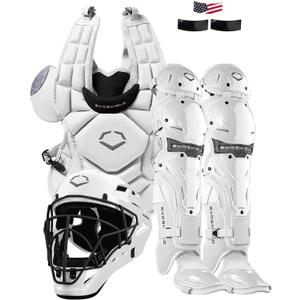 EvoShield G2S Fastpitch Catcher's Gear Kit - Adult and Intermediate Sizes (White)
