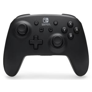 PowerA Wireless Controller - Nintendo Switch/Switch Lite/Switch-OLED Model, Nintendo Switch 2, Jet Black, Gamepad, Bluetooth, Motion Controls, Advanced Gaming Buttons, Officially Licensed