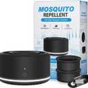 Mosquito Repellent Outdoor Patio Rechargeable Portable Insect Repeller Indoor 30 ft Mosquito-Free Protection Bug Repellent Device Camping Hiking Outing 2 Refills (Black)