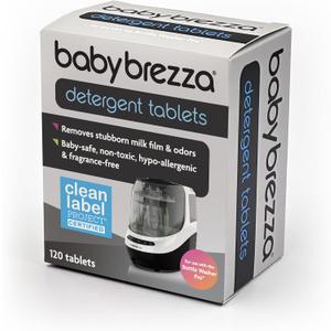 Baby Brezza Universal Detergent Soap Tablets for Baby Brezza Bottle Washer Pro and All Brands of Bottle Washers, 120 Tablets