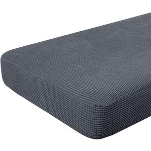 Hokway Large Couch Cushion Covers Stretch Cushion Covers Sofa Seat Cushion Slipcover Protector(Gray, Large) (Large (1 Piece), Grey)