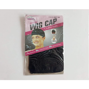 Wig Cap Hair Net, Stretchy Nylon Wig Cap, Close End Stocking Wigs Cup, Brown Unisex Wig Stocking Cap Used for Weaving Hair Net Stretch Net Wig Cap 2Pcs, A-Black