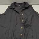 Bsubseach Cotton Beach Cover Up for Women Button Down Sleeveless Shirt Dress Swimsuit Coverup 2026 Summer Mini Dresses (Medium, Black)