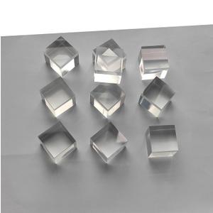 10 Pcs 1" x 1" x 1" Clear Acrylic Square Cubes Blocks - All Sides Polished, Plexiglass Plastic Cube Rod Peg