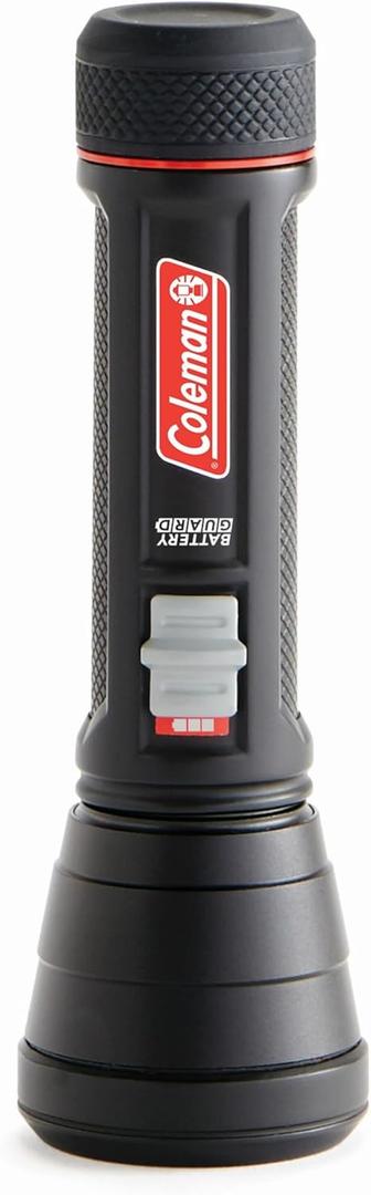 Coleman LED Flashlight with Enhanced Battery Protection, Water-Resistant, Batteries Last up to 25% Longer Than Other Flashlights, Great for Camping, Power Outage, Emergencies, & More