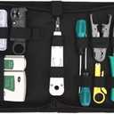 Gaobige Network Tool Kit for Cat5 Cat5e Cat6, 11 in 1 Portable Ethernet Cable Crimper Kit with a Ethernet Crimping Tool, 8p8c 6p6c Connectors rj45 rj11 Cat5 Cat6 Cable Tester, 110 Punch Down Tool