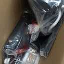 FUNLIO 2 in 1 Swing Set for Toddler & Baby Jumper, Heavy Duty Kids Swing & Bouncer with 4 Sandbags, Foldable Metal Stand for Indoor/Outdoor Play, Easy to Assemble and Store - Black