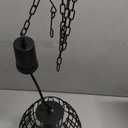 Battery Operated Pendant Light, Battery Hanging Chandelier with 6 Hours Timer,Outdoor Indoor Hanging Decorations Lamp Waterproof Metal Decorative Lantern for Gazebo Porch Garden Patio Livingroom