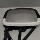 Munchkin Baby Car Mirror for Rear Facing Car Seats, Night Light LED Pivot 360 Baby in-Sight Adjustable Auto Mirror, Black