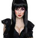 ALLAURA Vampire Wig Mistress of the Dark Black Wig – Black Beehive Wig for Witches Vampires & Halloween Queens | Compatible with Elvira Mistress of the Dark