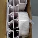 D-Line 32.8ft Cable Raceway, Self Adhesive Cord Cover, Hide Surface Wires, Paintable - 10x 0.63in (W) x 0.63in (H) x 39in Lengths - White