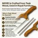 Miori Bread Slicer for Homemade Bread & Sourdough Bread Knife, Serrated Stainless Steel Blade, Wooden Handle for Even Slicing