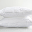 2 Pack Firm White Duck Feather & Down Bed Pillow - King  20" x 36" Soft Down Pillows - 2 Pack