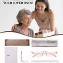 LUFF Rimless Reading Glasses for Women | Blue Light Computer Readers | Lightweight 16g Metal Frame | Eye Strain Relief