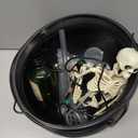 Halloween Decorations Indoor - DIY Floating Potion Set with Witches Cauldron and Mist Maker - Spooky Vintage Black Plastic Bowl Hocus Pocus Party Decor for Home Table Mantel Kitchen Room