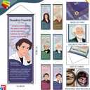 6Pcs Science Posters for Classroom, 16x41in Educational Science Classroom Hanging Banner Decorations - for High school, Middle School, Elementary Hallways, Bulletin Boards, Home Study Room