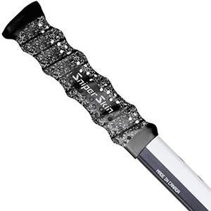 SNIPER SKIN Hockey Grip, Fits Adult and Kids Sticks, Easy Install, Durable, Better Than Hockey Tape, Ideal Team Swag, Clean Non-tack (Black Shadow)