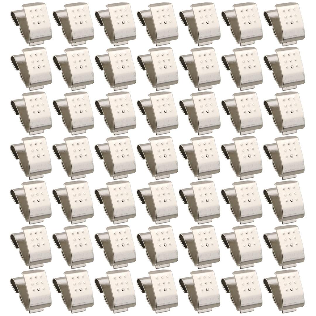 ZCZQC 50pcs 1 Cell Spring Steel Nickel Plating Leaf Spring Battery Contact