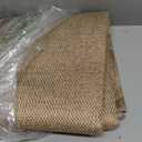 LIVEBOX Scalloped Washable 3x5 Outdoor Rug, Easy Jute Geometric Tan Rug for Entryway, Indoor Non Slip Patio Rugs Farmhouse Carpet Area Rug for Bedroom Living Room Kitchen Bathroom Front Door Mat Porch