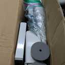 Regalo Safety 36" Extra Tall Baby Gate for Doorways & Bottom of Stairs, Pressure Mounted Walk Through Gate for Babies, Toddlers & Pets, Tested & Safe for 30 Years, American Designed, American Owned (White)