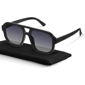 livho Trendy Polarized Square Aviator Sunglasses Women Men Square Eyewear Frame, Retro Sun Glasses for Women Men 2025 Shades