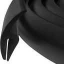 HERCHR Rubber Strip, 1.7M Car Front Windshield Window Seal Strirp Moulding Trim, Black Rubber Seal Car Windshield Window Door Seal Strip Weather Seal Rubber Stripping Car Window Seal