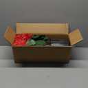 18" Artificial Geraniums Topiary for Front Porch Decor,Faux Silk Flowers Bushes UV Resistant Potted Plants for Outdoor Indoor Door Offices Garden Farmhouse Home Decor (Red)