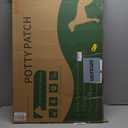 LOOBANI Large Dog Grass Pad with Tray - 35x23in Dog Litter Box with 2 Artificial Grass Patch + 2 Washable Pee Pads - Quickly Absorbency Indoor Outdoor Potty for Patio Balcony Apartment Use