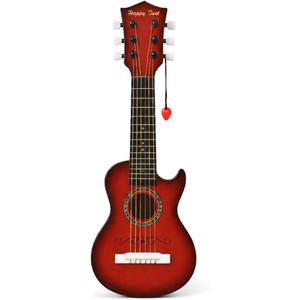 23" Acoustic Guitar, Kids 6 String Toy Guitar - Realistic Steel Strings - Beginner Practice First Musical Instrument for Children, Toddlers (Mahogany)
