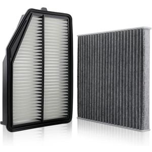 Engine Air Filter 17220-5LA-A00 and Cabin Filter 80290-SDA-A00 Compatible with Honda CR-V CRV 2015-2016 Engine Air Filter Replacement