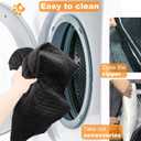 Dog Car Seat Bed for Large/Medium Dogs or 2 Small Dogs, Pet Booster Seat for Dog Travel Safety, Soft Fabric and Non-Slip Base, Can be Disassembled and Easy to Clean (Black Outside Grey Inside)