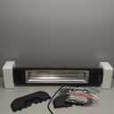 VAGKRI Outdoor Electric Patio Heater, 1500W 36" Infrared Heater with 2 Heat Tube, 3 Levels, Tip-Over&Overheat Protection, IPX5 Waterproof Tower Electric Patio Heater for Outdoor Indoor, Backyard, Room