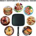 10 Inch Square Griddle Pan, Nonstick Grill Pan for Cooking Eggs, Omelettes, and More, Griddle Cookware, PFOA Free