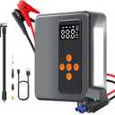 Jump Starter 8000A Peak with 200PSI Air Compressor, Portable Battery Charger for All Gas 12L Diesel Engines, Tire Inflator Combo, Power Station with LED Flashlight, Roadside Emergency Tool, Gifts