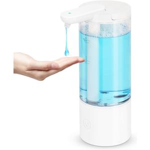 LAOPAO Automatic Liquid Soap Dispenser, Touchless Hand Sanitizer Dispenser,USB C Rechargeable Hand Soap Dispenser with Adjustable Soap Volume, 500ml Coutertop Soap Pump for Kitchen Bathroom Xmas Gift