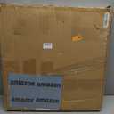 Gurfuy Round Ottoman Table Tray Round-24 - Rustic Wooden Serving Tray for Farmhouse Decorative Oversized Coffee Table Trays Living Room Kitchen Counter Breakfast Nature