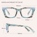CCVOO Stylish Reading Glasses for Women, Stylish Eyeglasses, Blue Light Readers, Cheaters +2.5