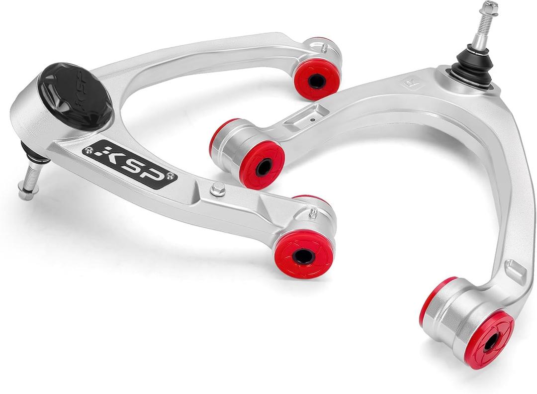 KSP Adjustable Silverado Upper Control Arms, 2-4" Aluminum Forged Control Arm Compatible With Ch-evy Silverado GMC Sierra 1500 2007-2018,2pcs Aftermarket UCA With Flexible Ball Joint Replace Stock Arm