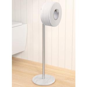 KES Gold Toilet Paper Holder Freestanding, Toilet Paper Holder Stand with Natural Marble Base, 26" Height Floor Free StandingToilet Paper Holder 18/ 8 Stainless Steel Brushed Gold, BPH284S66-BZ
