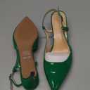 SAMMITOP Women's Pointed Toe Slingback Pumps Buckle Strap High Heels Stilettos Slip On Party Prom Dress Shoes 3.5 Inch Size 7.5