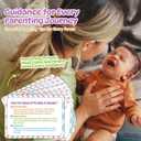 Baby Books for New Parents, Parenting Cards for What Awaits in Baby's First Year - Baby Milestone Guide Cards with Monthly Advice on Baby Care, Feeding, and Health for Expecting Parents