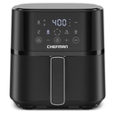 Chefman Air Fryer – 4 QT Compact Airfryer for Quick & Easy Meals in Minutes, Features Hi-Fry Technology for Extra Crisp, Touchscreen Controls with 4 Presets, Nonstick & Dishwasher Safe Basket - Black
