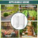 Blosssound 4 Pcs Inground Worm Composter Outdoor Farm Compost Bin Reducing Food Waste Composting Systems Sustainable Worm Composter for Raised Garden Beds at Home