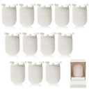 Sunnychicc 7 Pcs Gas Lamp Mantles Preformed Gaslight Pre Formed Gas Light Mantel for Outdoor Indoor Lantern Mantles, White